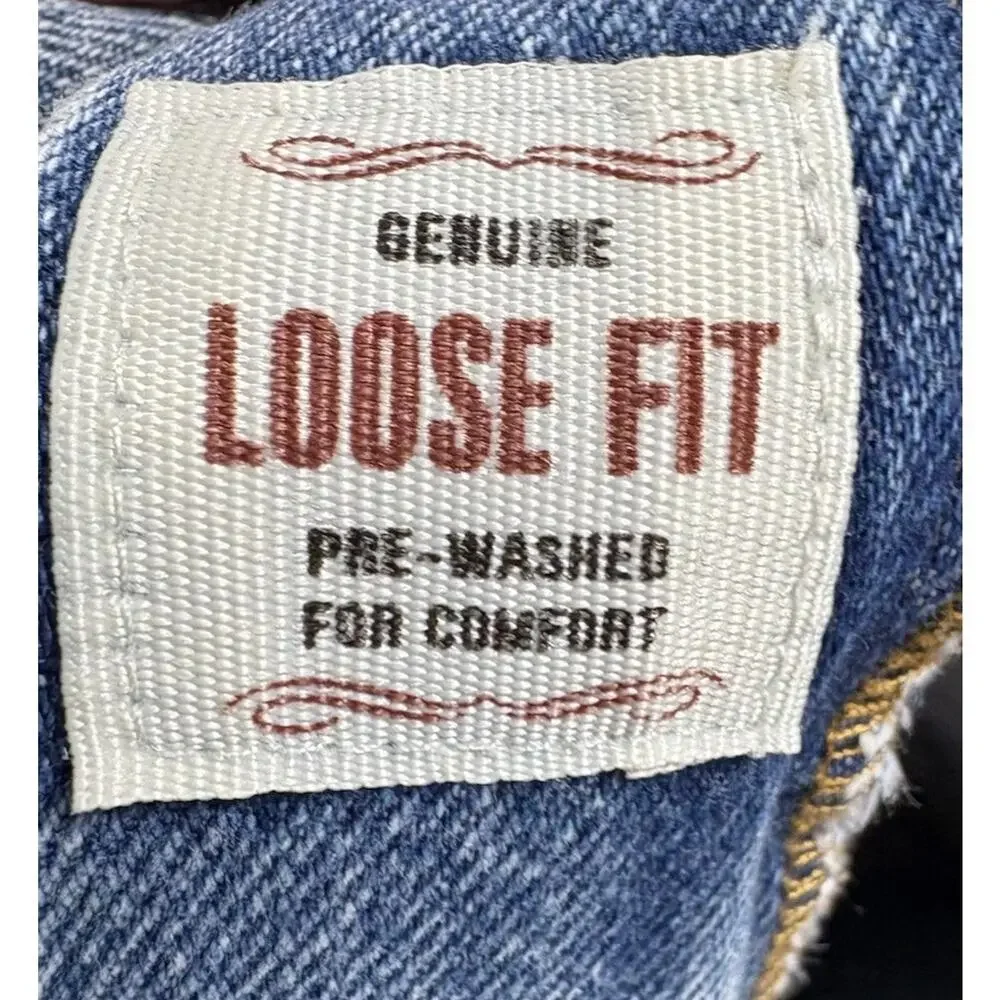 Eddie Bauer Men’s Jeans 36x36 Loose‎ Fit Straight Leg Light Wash Denim
